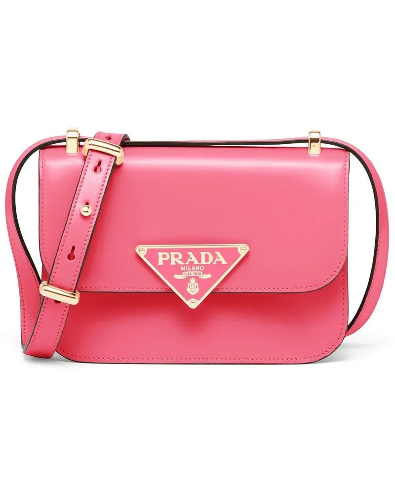 Prada Emblème Schultertasche Rosa