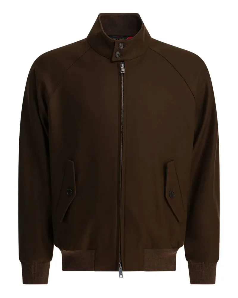 Baracuta G9 Melton Jacke mit Reißverschluss - Braun Braun
