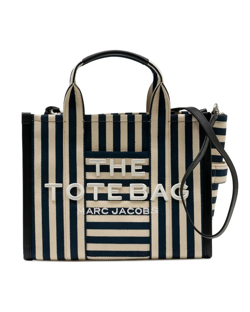 Marc Jacobs medium The Stripe canvas tote bag - Blau Blau