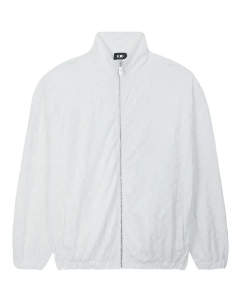 GCDS terry monogram zip-up jacket - Weiß Weiß