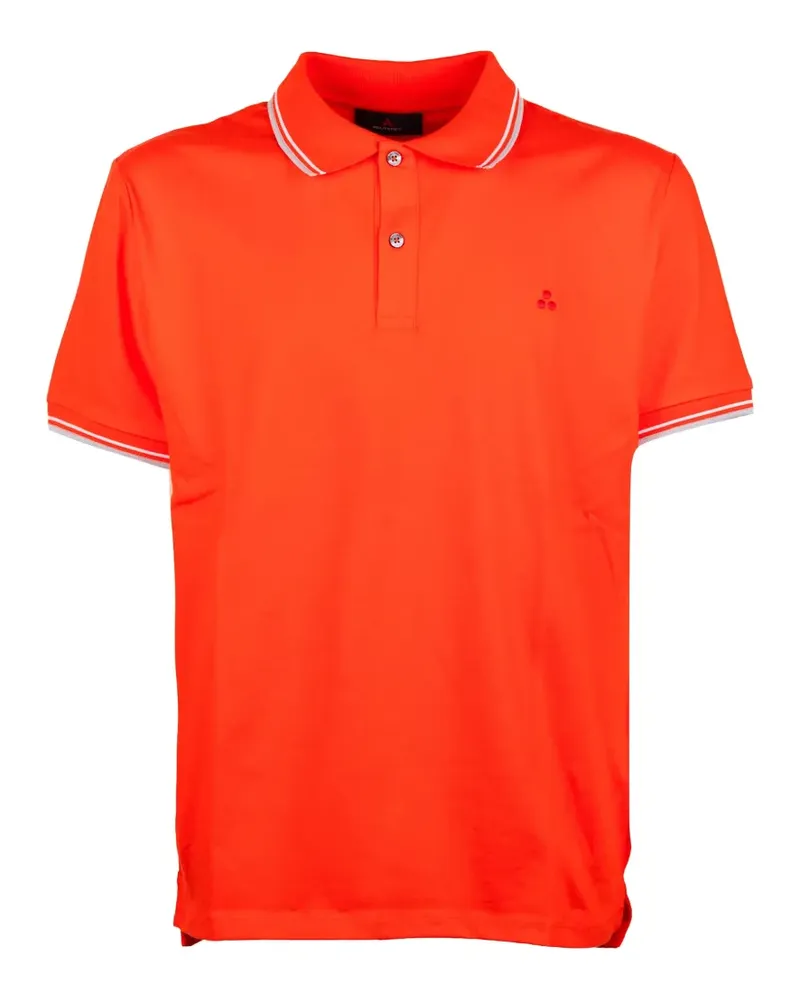 Peuterey contrast trim polo shirt - Rot Rot