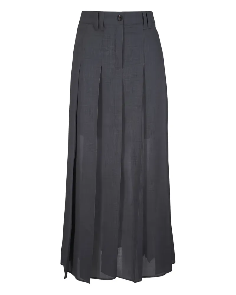 Brunello Cucinelli Maxirock mit Falten - Grau Grau