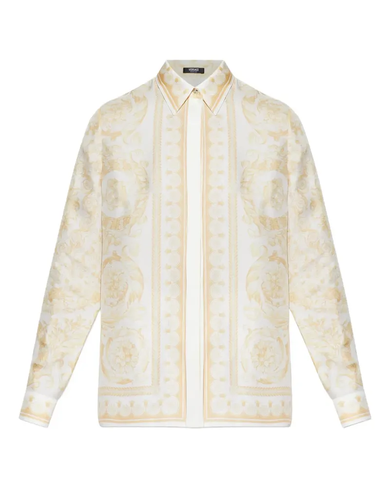 Versace Barocco-print shirt - Weiß Weiß