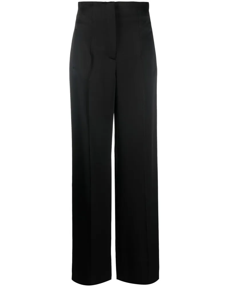 Alberta Ferretti Bundfaltenhose mit geradem Bein - Schwarz Schwarz