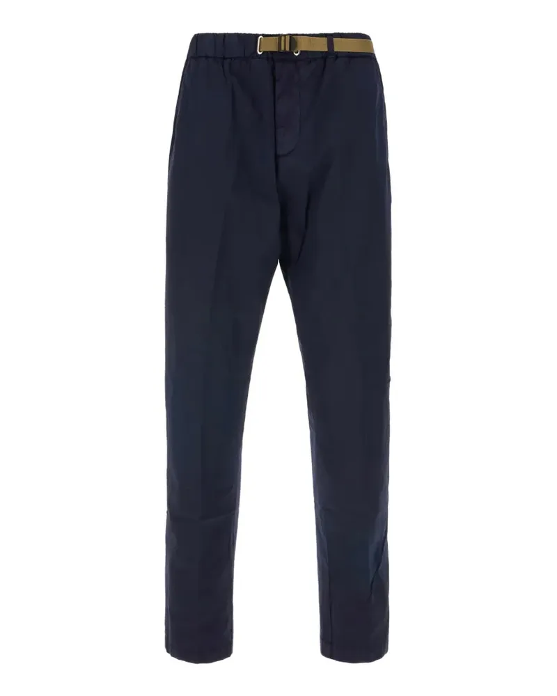 PLAN C belted chinos - Blau Blau