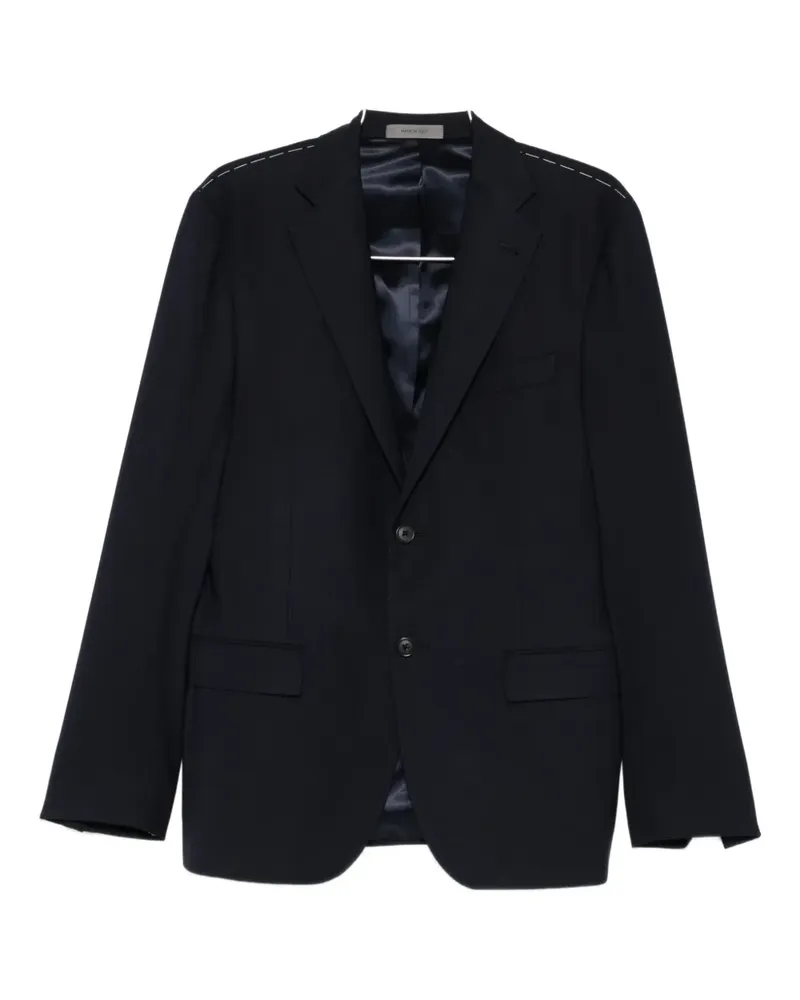 Corneliani notched-lapel blazer - Blau Blau