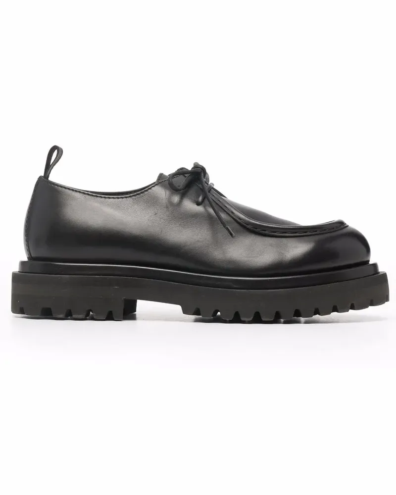 Officine Creative Italia Loafer aus Leder - Schwarz Schwarz