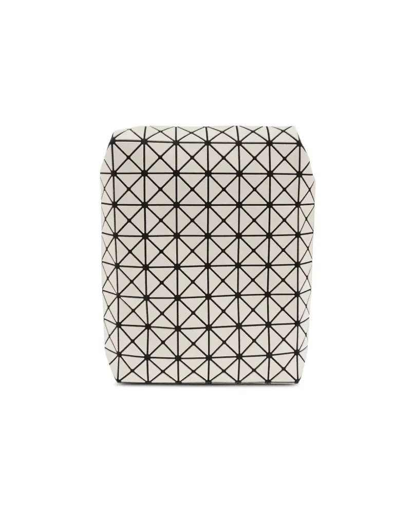 Issey Miyake Schultertasche mit geometrischem Print - Weiß Weiß