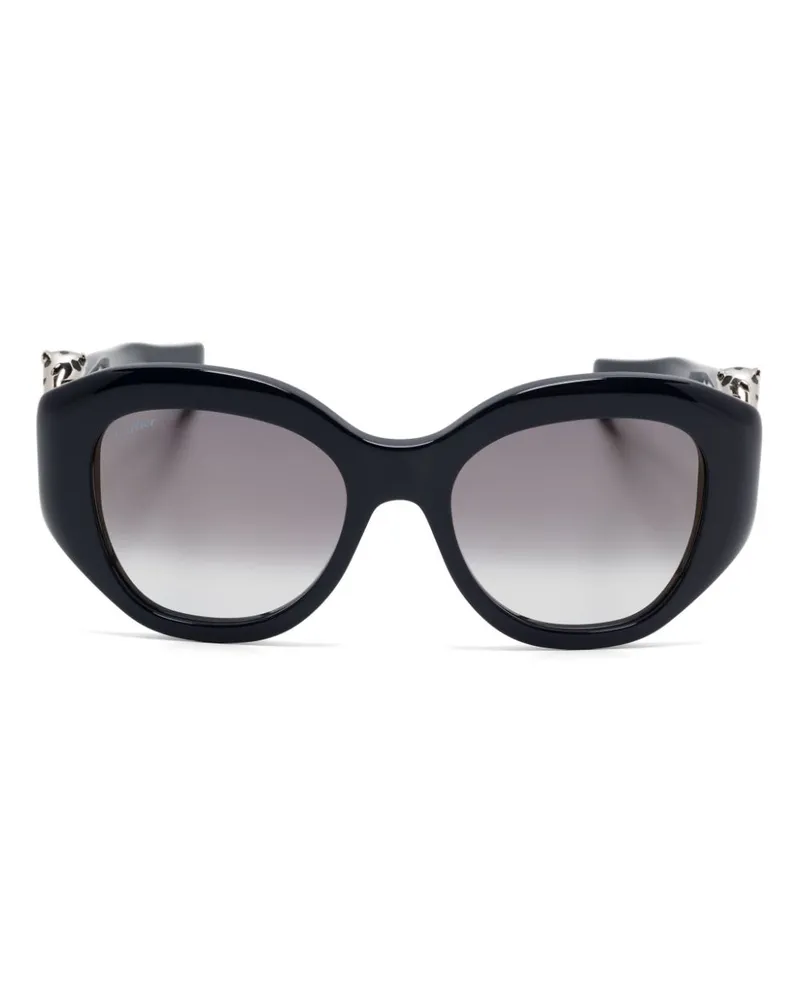 Cartier Sonnenbrille mit Oversized-Gestell - Blau Blau