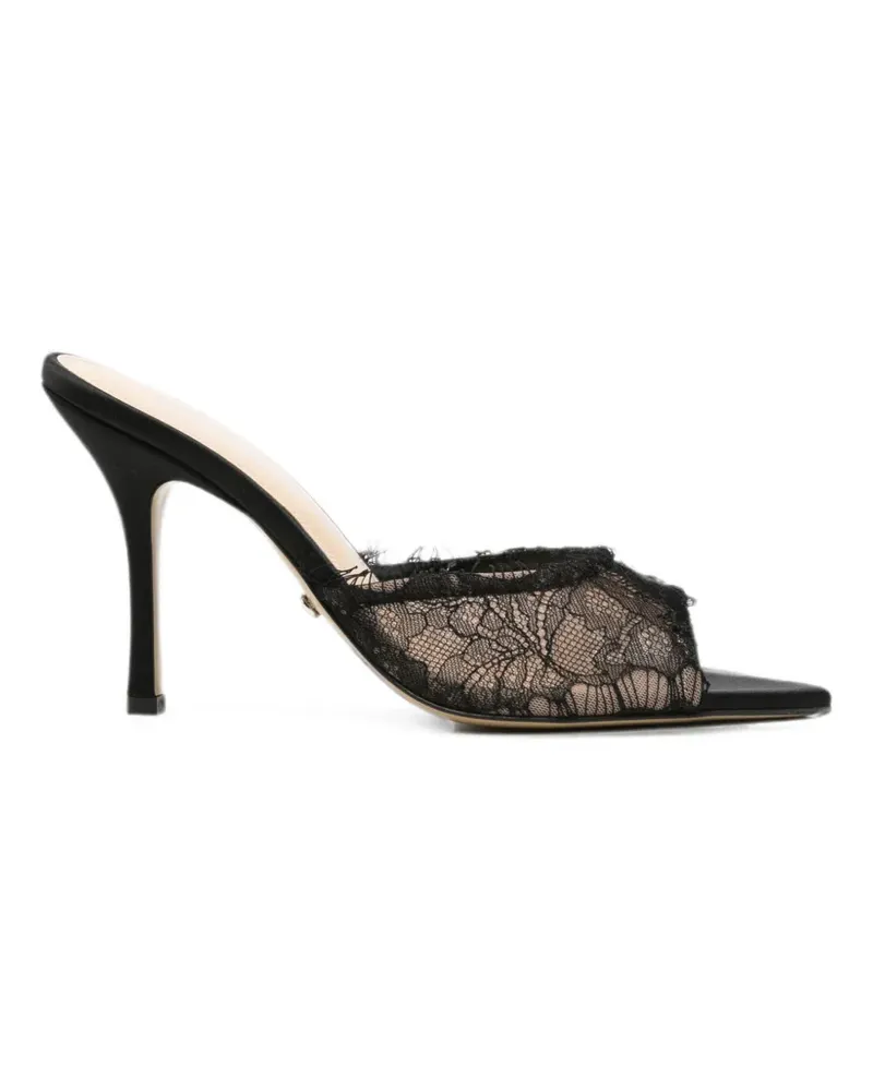 Mach & Mach Devon Chantilly Lace mules - Schwarz Schwarz