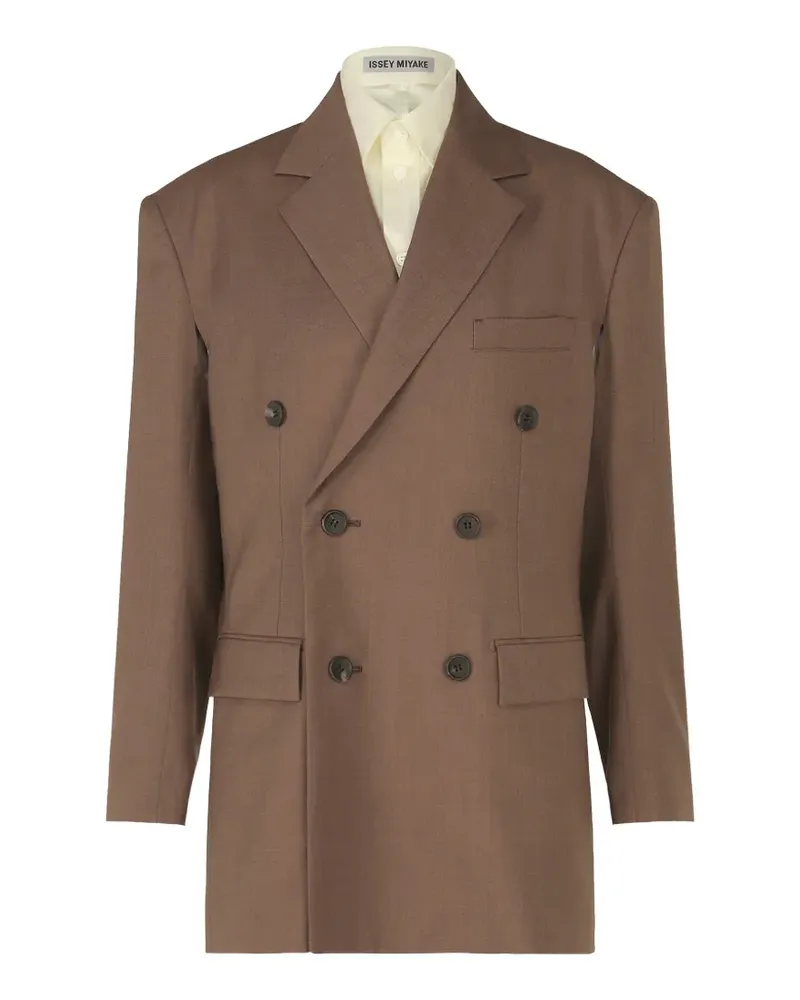 Issey Miyake Palindrome double-breasted cutout jacket - Braun Braun
