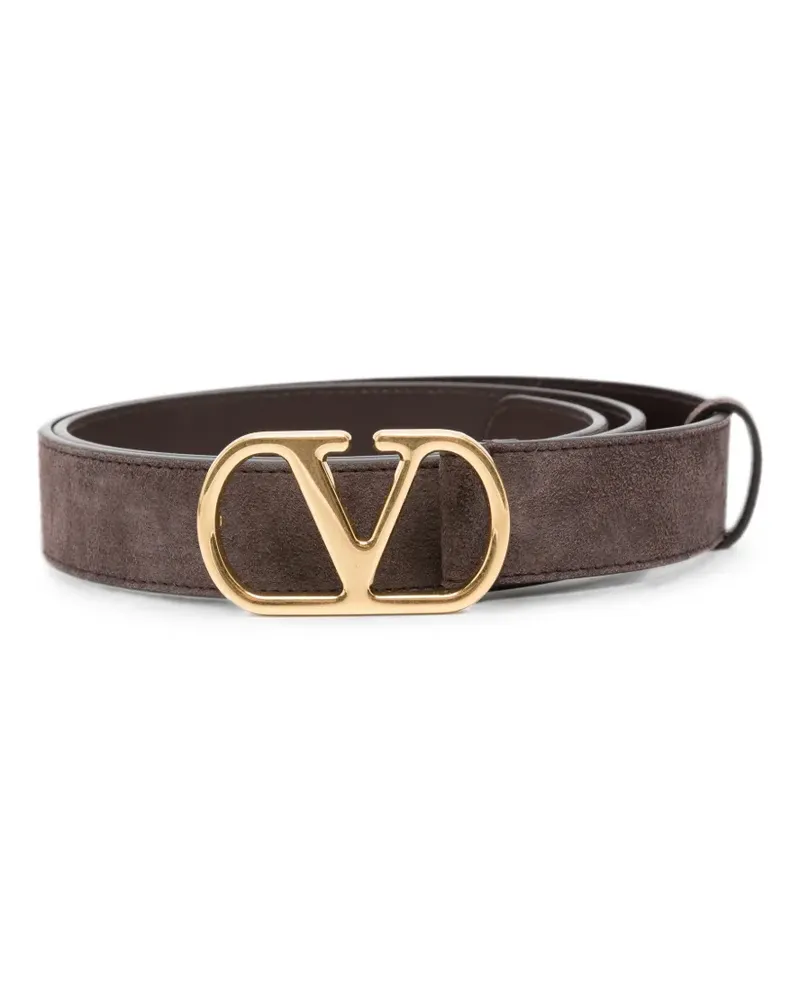 Valentino Garavani VLogo leather belt - Braun Braun
