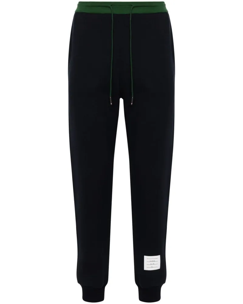 Thom Browne Jogginghose in Colour-Block-Optik - Blau Blau