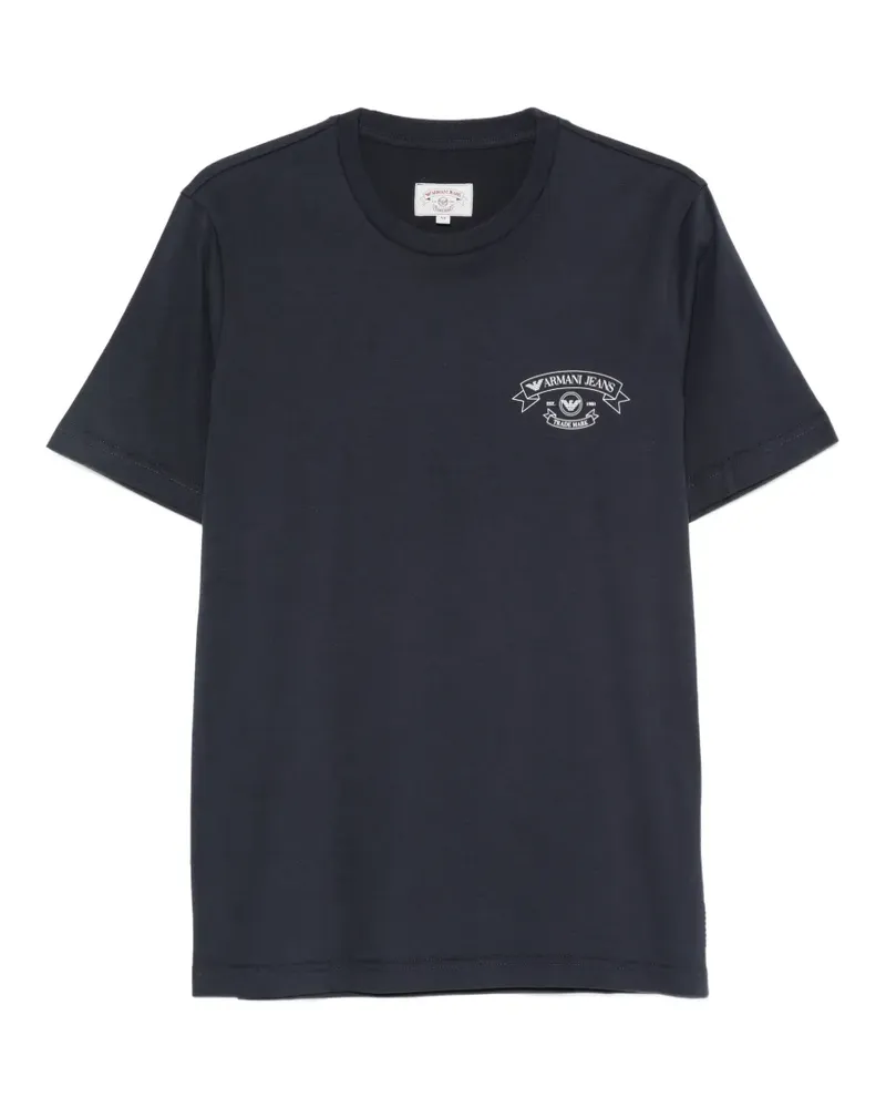 Emporio Armani T-Shirt mit Logo-Print - Blau Blau