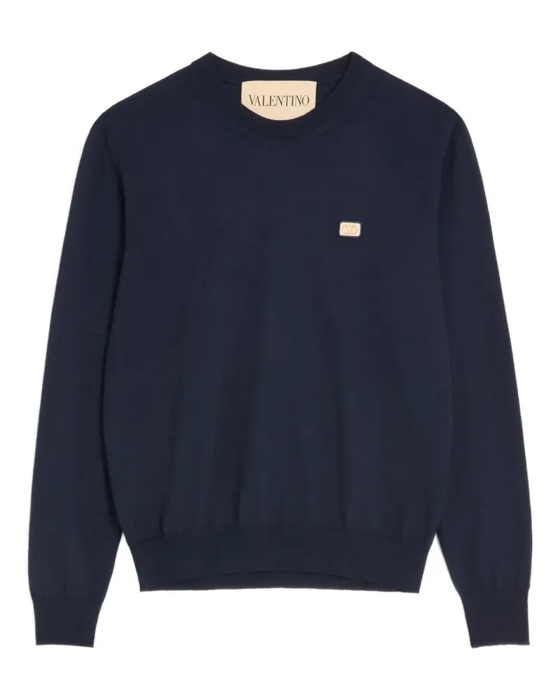Valentino Garavani Pullover mit VLogo-Patch - Blau Blau
