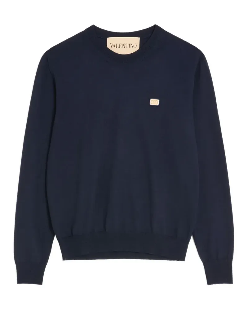 Valentino Garavani Pullover mit VLogo-Patch - Blau Blau