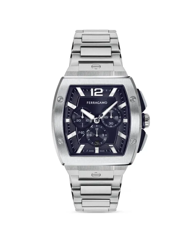Ferragamo F-80 Chrono 41mm - Blau Blau
