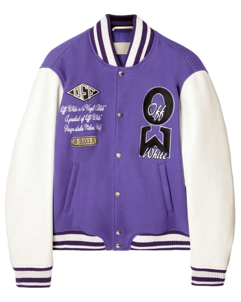 OFF-WHITE Time Collegejacke - Violett Violett