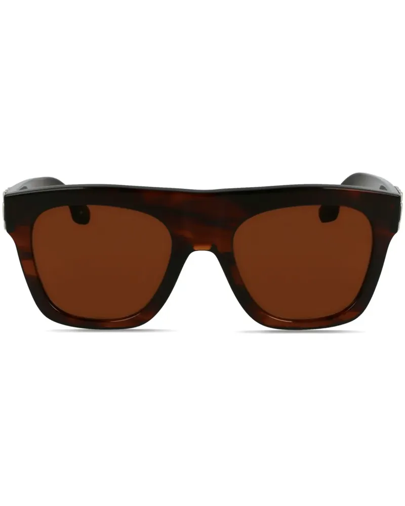 Victoria Beckham Sonnenbrille mit eckigem Gestell - Braun Braun