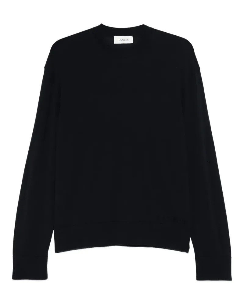 Laneus Pullover mit rundem Ausschnitt - Blau Blau