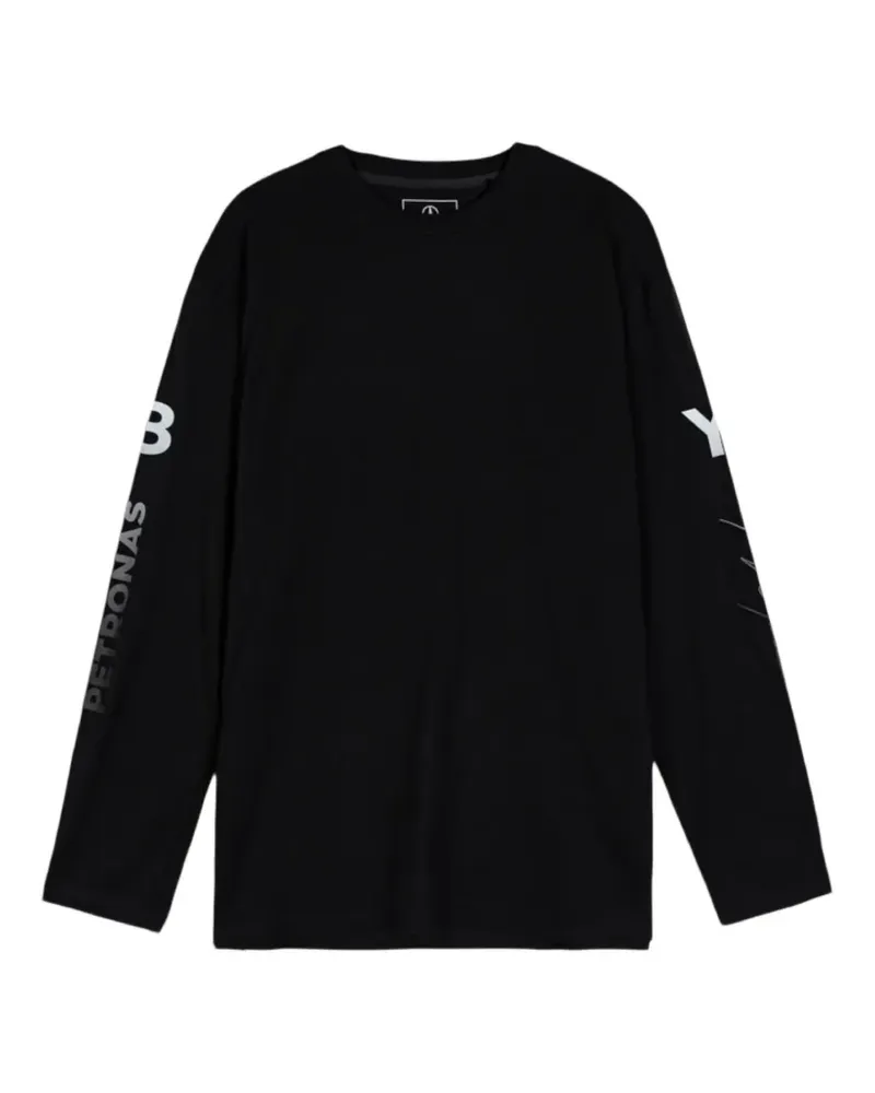 Y-3 x MERCEDES Chaos Logo long-sleeves T-shirt - Schwarz Schwarz