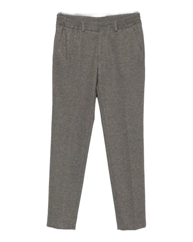 Karl Lagerfeld belt-loop tailored trousers - Braun Braun