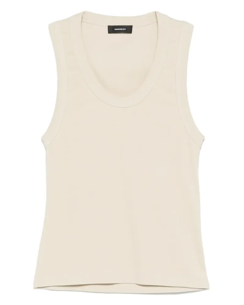 WARDROBE.NYC Trägershirt mit U-Ausschnitt - Nude Nude