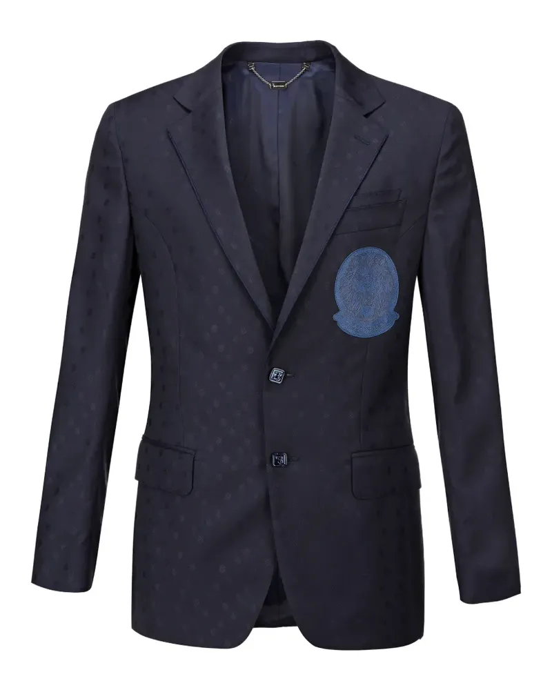 Billionaire Mitchell jacquard piping blazer - Blau Blau