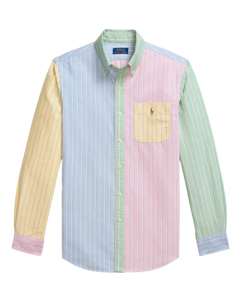 Ralph Lauren Hemd mit gestreiften Einsätzen - Blau Blau