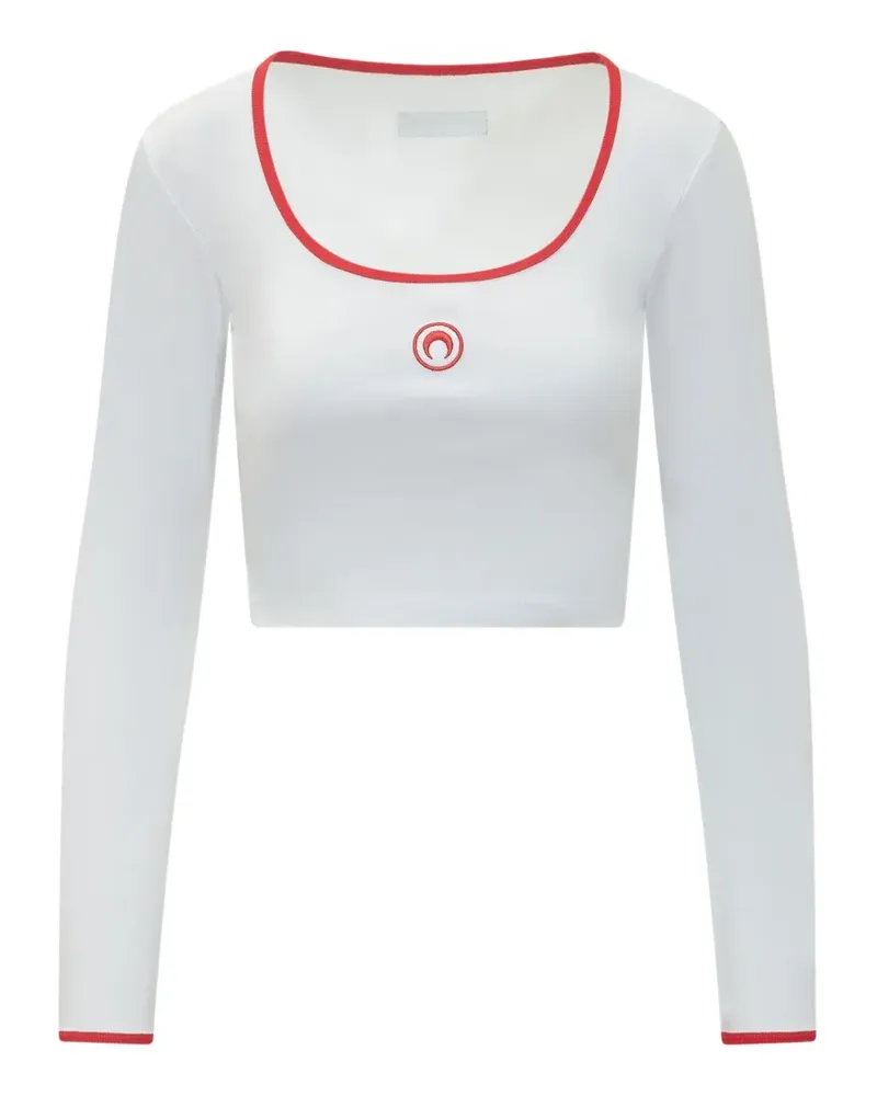 Marine Serre roundneck t-shirt - Weiß Weiß