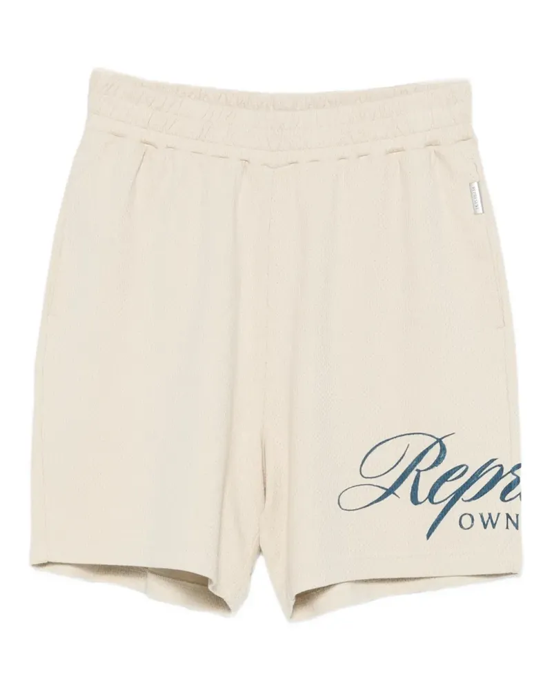 REPRESENT Owners Club Joggingshorts mit Logo-Print - Nude Nude