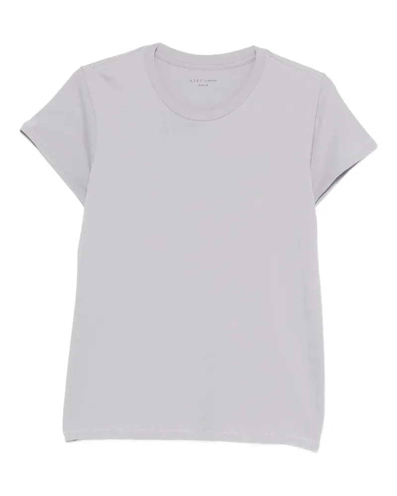 6397 round-neck short-sleeve T-shirt - Violett Violett