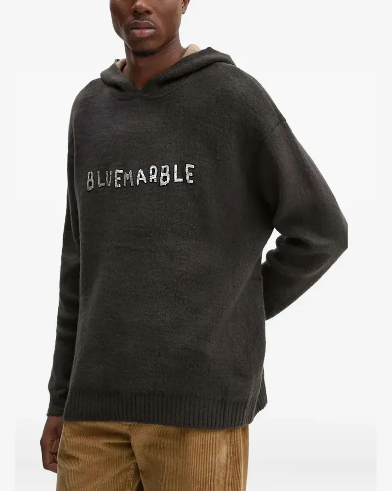 BLUEMARBLE Hoodie mit Logo-Verzierung - Schwarz Schwarz