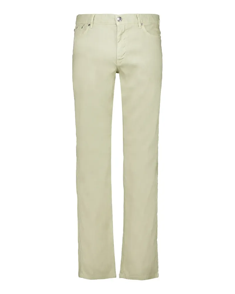 120% Lino Five-Pocket-Hose - Grün Grün