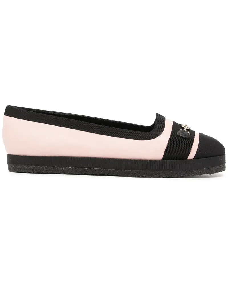 Ferragamo Kaci Ballerinas mit Gancini-Detail - Rosa Rosa