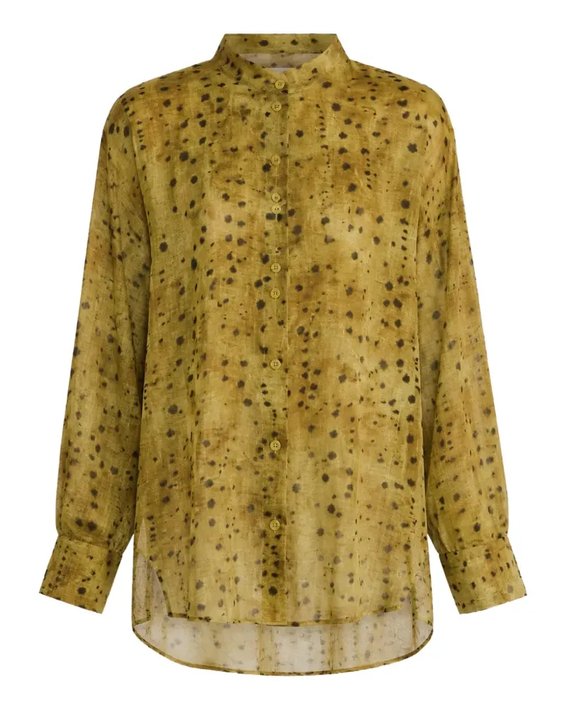 Cortana Raoul abstract-print shirt - Gelb Gelb
