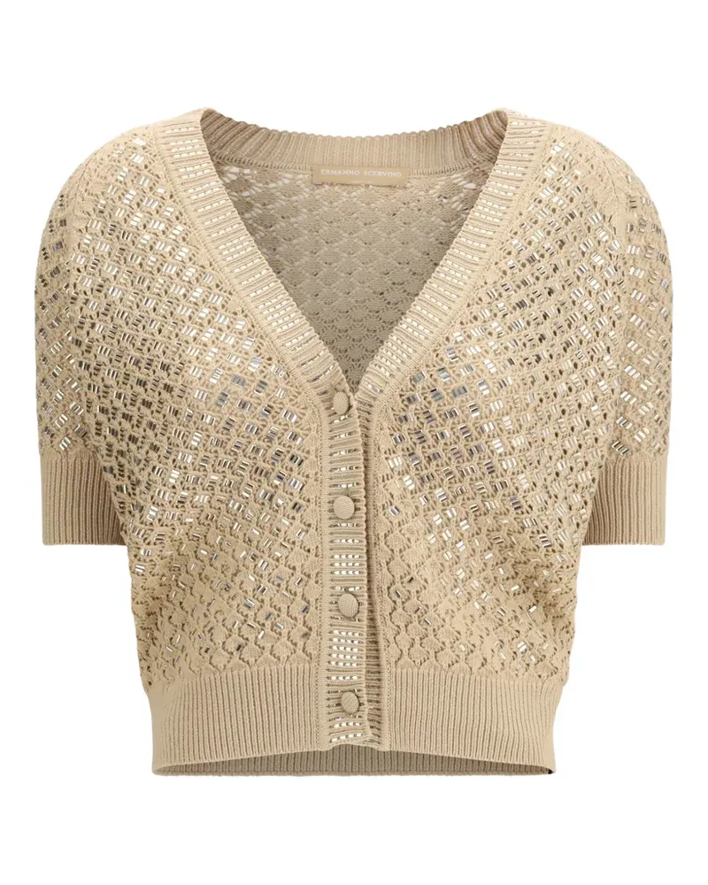 Ermanno Scervino short-sleeve cardigan - Nude Nude