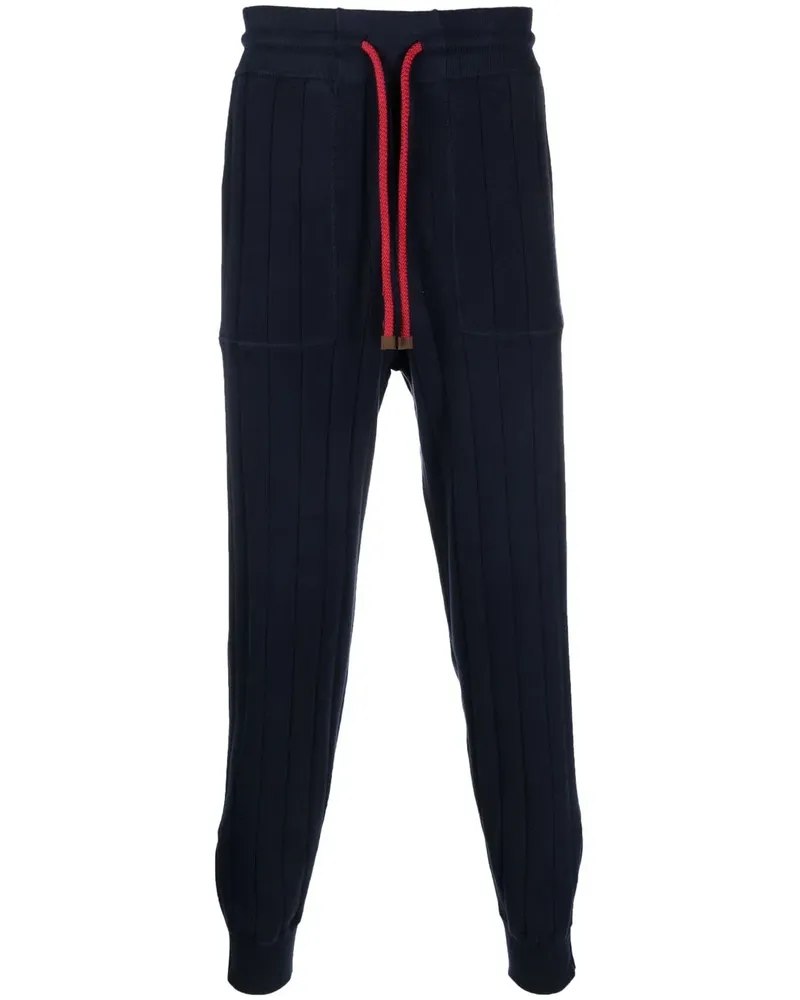 Brunello Cucinelli Jogginghose mit Tapered-Bein - Blau Blau