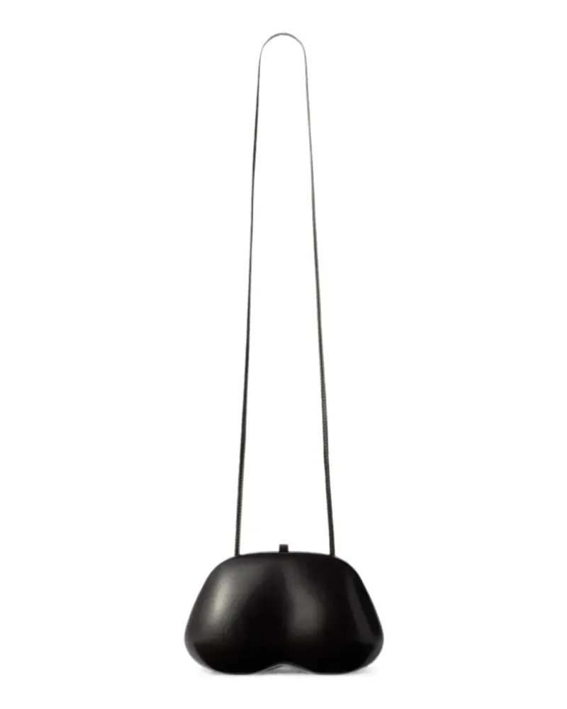 Christophe Lemaire x Carlos Peñafiel Fesses Clutch aus patiniertem Kalbsleder - Braun Braun
