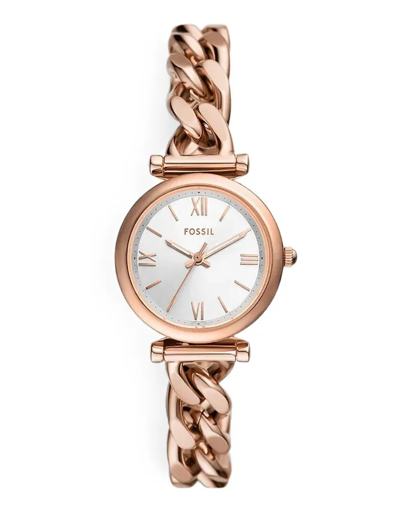 Fossil mini Carlie curb-chain 28mm watch - Silber Silber