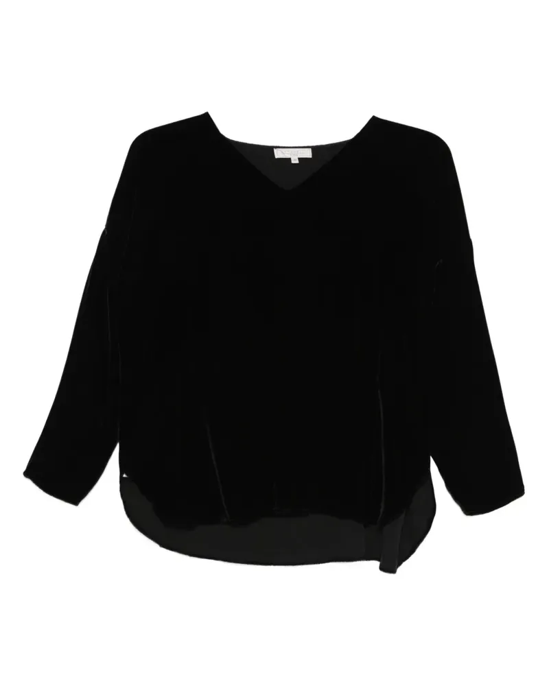 Antonelli Firenze T-Shirt mit V-Ausschnitt - Schwarz Schwarz