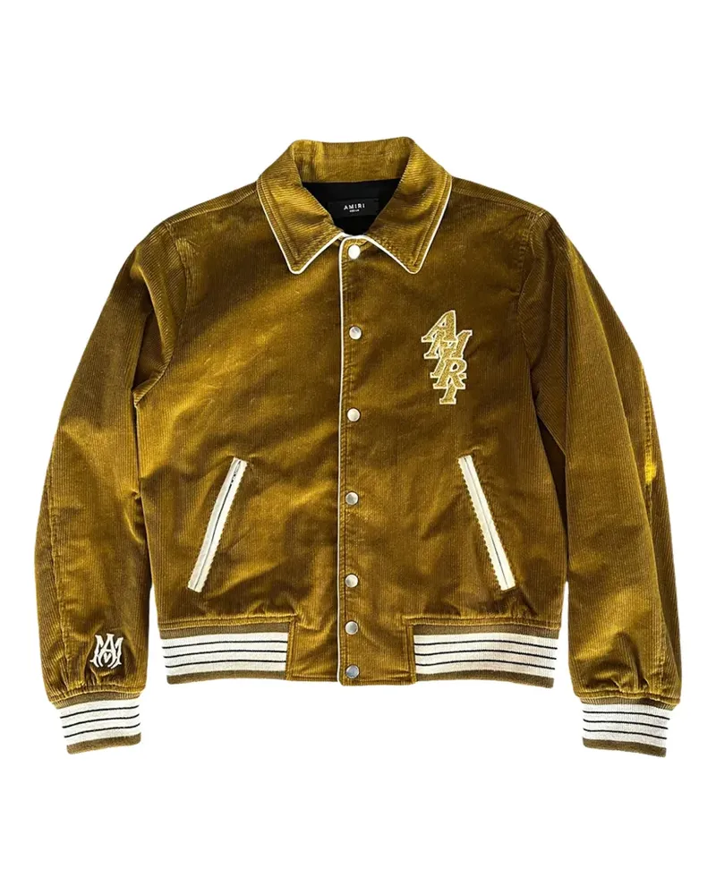 Amiri Cordjacke mit Logo-Patch - Gelb Gelb