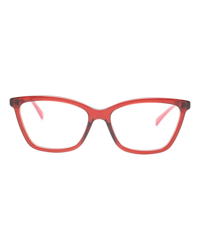 Gucci cat-eye stripe glasses - Rot Rot