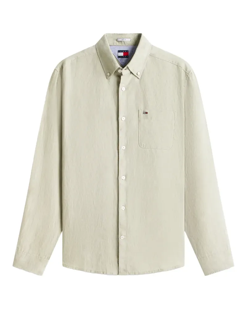 Tommy Hilfiger button-down chest-pocket shirt - Nude Nude