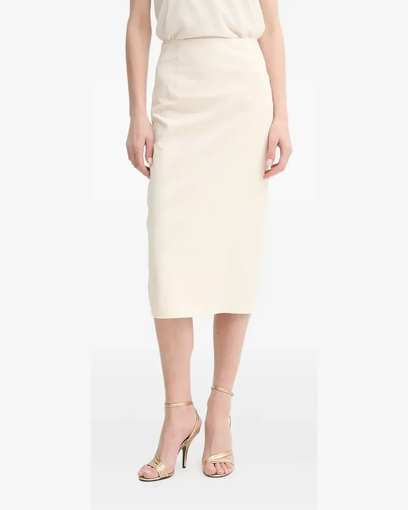 Guess Midi-Bleistiftrock mit gerafftem Rücken - Nude Nude