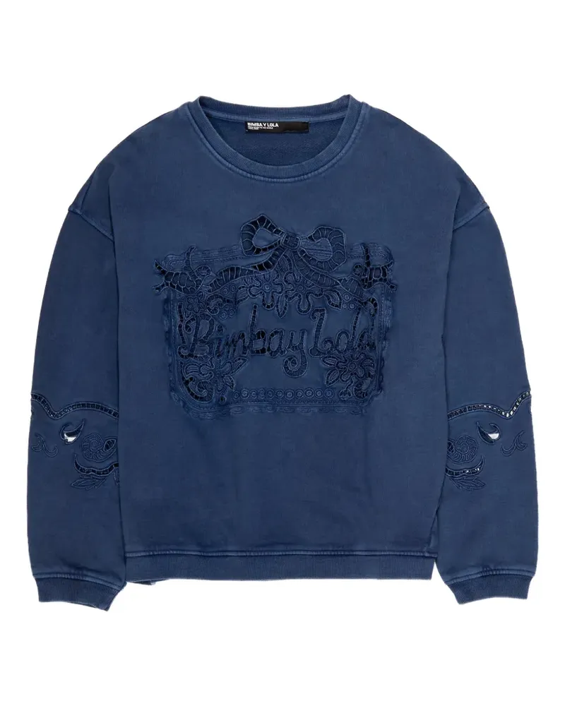 BIMBA Y LOLA Pullover mit Cut-Out - Blau Blau