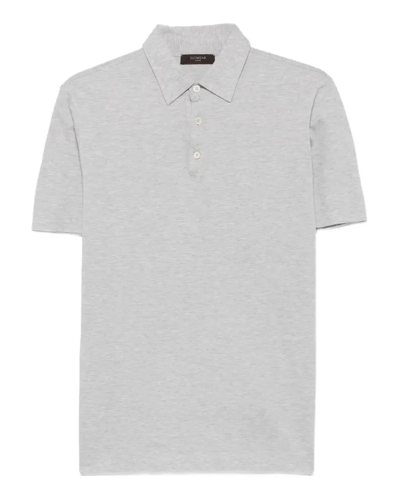 Zanone Poloshirt mit kurzen Ärmeln - Grau Grau