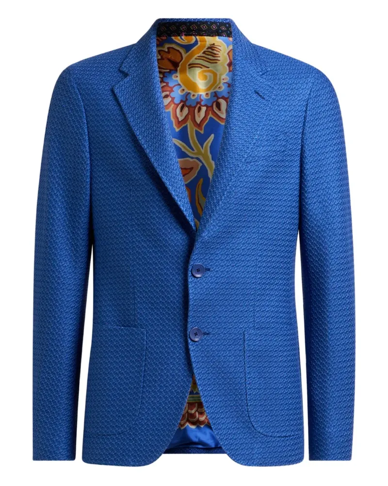 Etro Gewebtes Sakko - Blau Blau