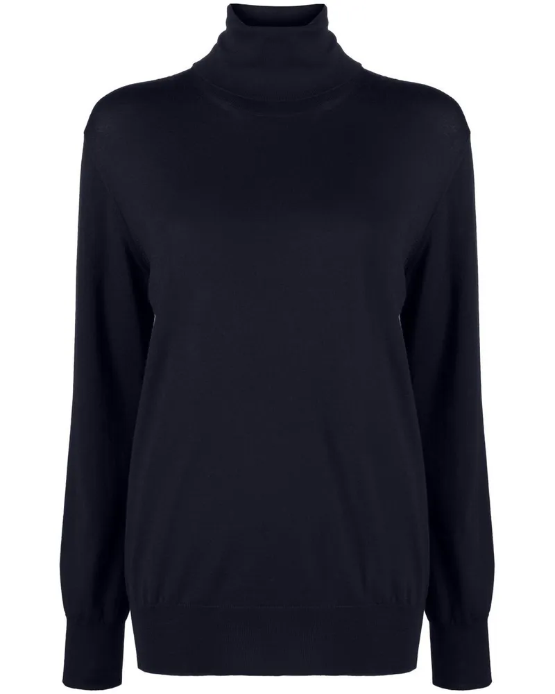 Jil Sander Pullover mit Rollkragen - Blau Blau