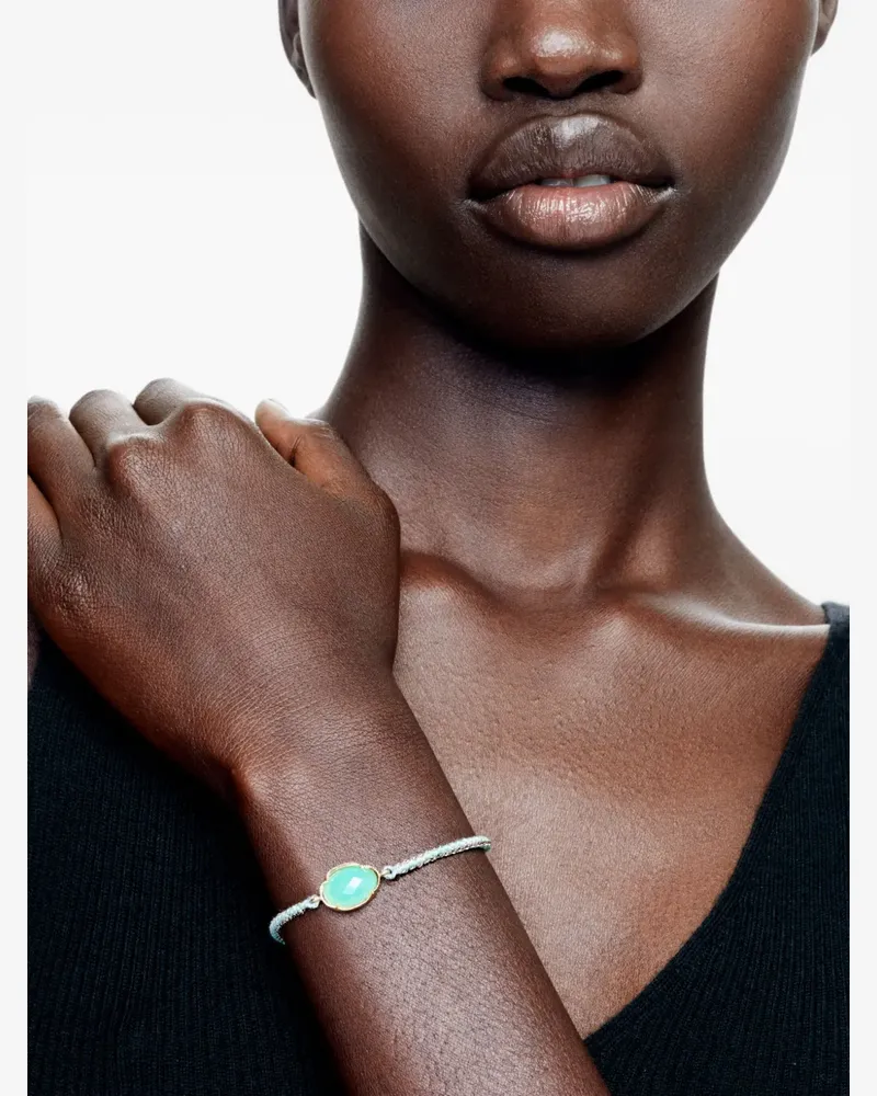 Brooke Gregson 14kt yellow gold Orbit chrysoprase bracelet - Grün Grün